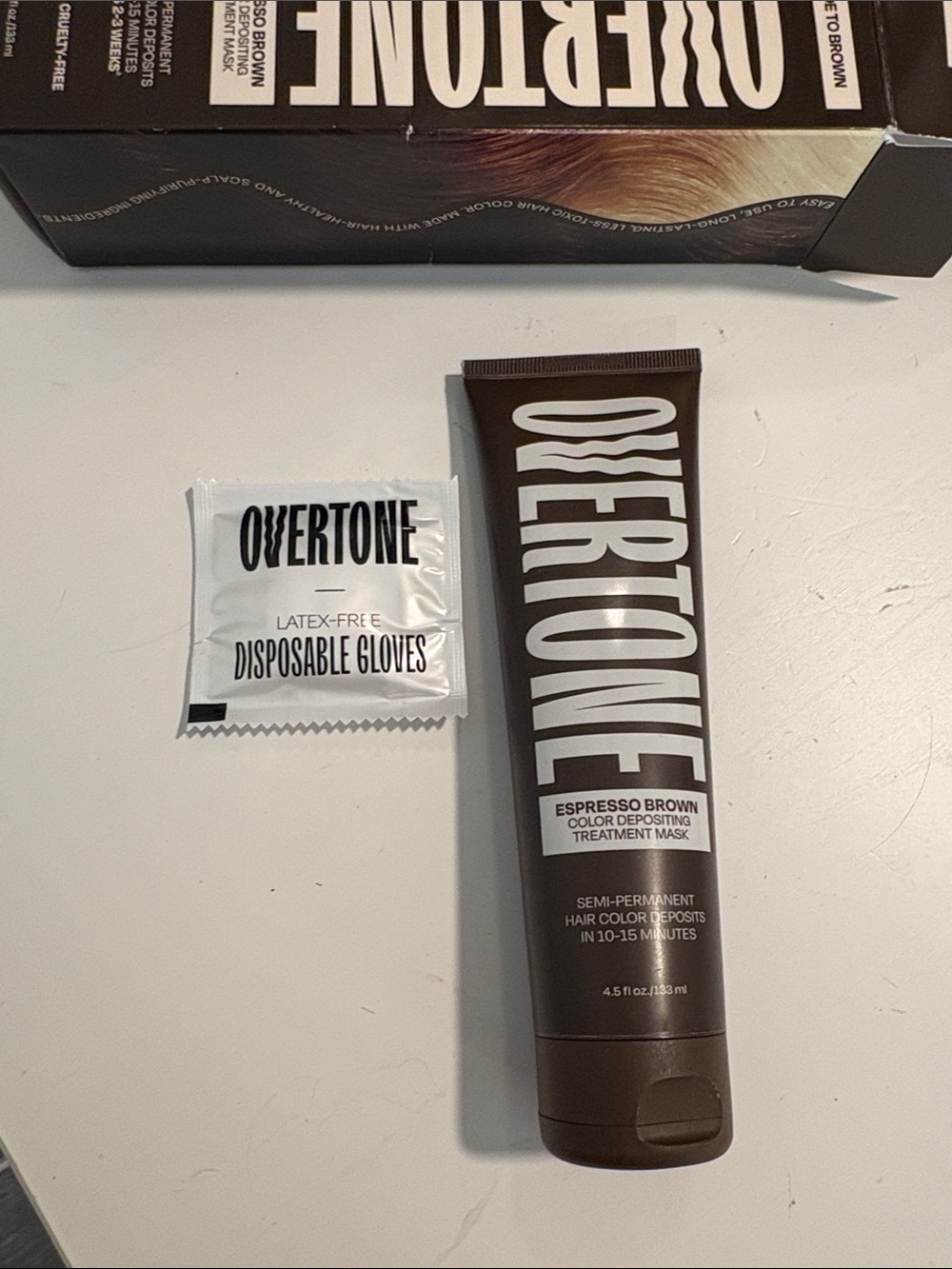 Overtone Espresso Brown Color-Depositing Hair Treatment Mask - Brown - Picture 7 of 9